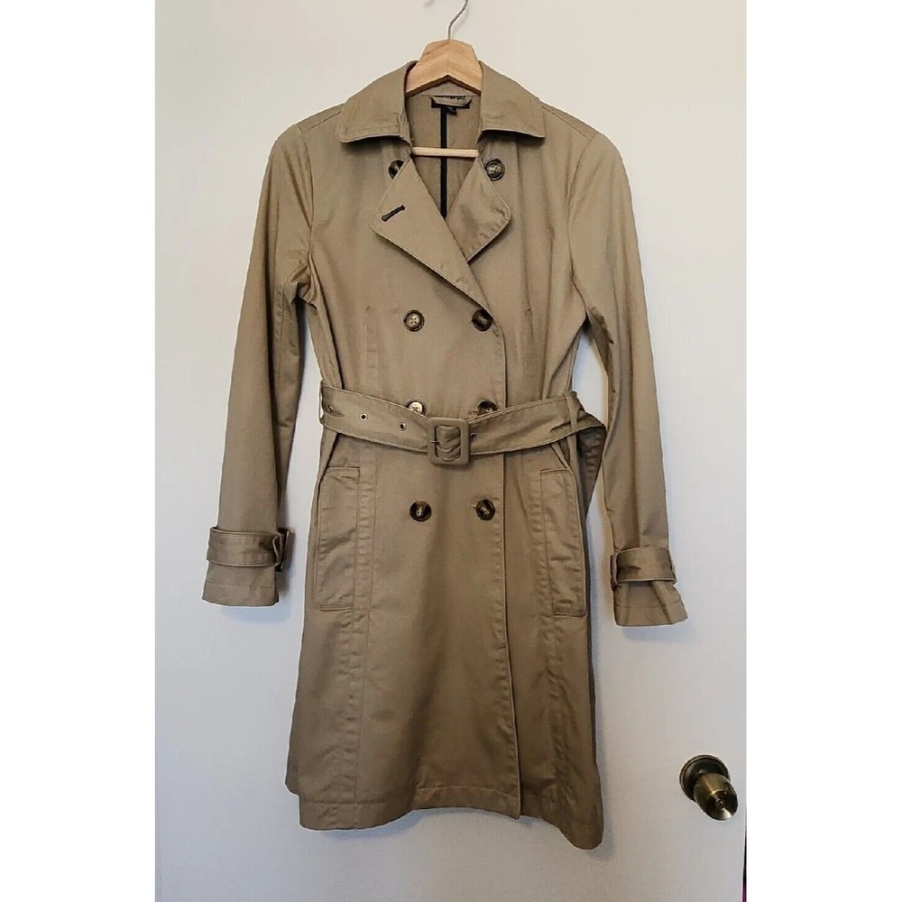 Topshop  Double Breasted Trench Coat SZ 2